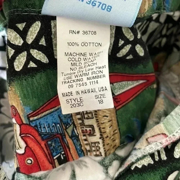 ❤️2/$50❤️[18]NWOT RJC Men  Surfing / Hawaii Pattern SS Shirt - Picture 5 of 5